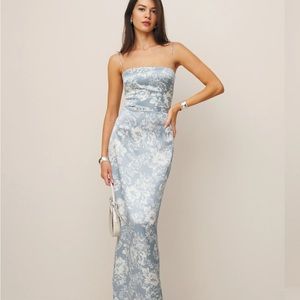 NWT Reformation Frankie Silk Dress